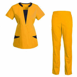 Fournisseur de gros Uniformes de gommage pour magasin de produits médicaux confortables, doux et lavables Ensembles de vêtements d'infirmière Vêtements d'allaitement Haut et pantalon - Product Image 3