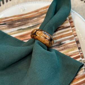 Offre Spéciale vaisselle en vrac résine bois porte-serviettes hôtel fête de mariage dîner bois ronds de serviette - Product Image 1