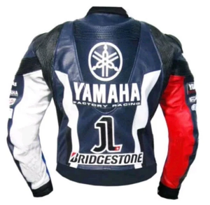 Chaqueta de Motociclismo para Hombre, Marca Ramaha, de Cuero Vacuno Genuino, con Protección de Nivel 2 CE y Soporte para la Espalda - Product Image 2