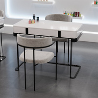 YQ Forever 2022 nouvelle Table de salon de manucure nordique simple Double Table de manucure et ensemble de chaises