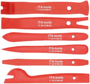 ITA <b>Tools</b> 11PCS Pry Removal Master Set Hand <b>Tool</b> Set with Nylon + Fiberglass for Repair - Product Image 3