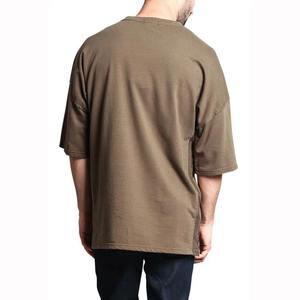 T-shirts surdimensionnés pour hommes personnalisés de haute qualité coton uni poids lourd 240 grammes motif solide grandes et grandes tailles - Product Image 4