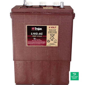 Batterie inondée Trojan L16G-AC 6V 390AH pour voiturettes de golf, onduleurs, bateaux et scooters - Product Image 1
