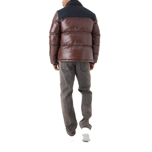 Manteaux d'hiver en duvet rembourrés pour hommes avec logo personnalisé OEM Veste à bulles d'air Col montant avec fermeture éclair Veste de designer pour hommes - Product Image 3