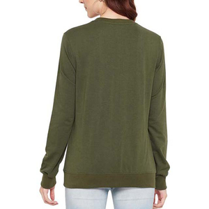 Jersey deportivo de gran tamaño para mujer, sudadera de algodón de manga larga, ropa de calle transpirable, informal, de talla grande - Product Image 2