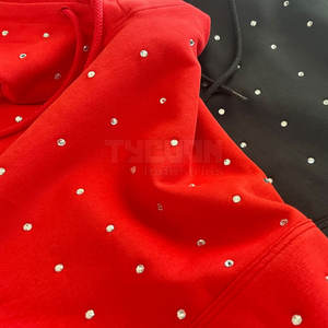 Meilleure vente en ligne Sweats à capuche pour hommes avec strass Nouveau style Hoodies pour hommes avec strass quantité minimale de commande bas Sweats à capuche avec strass pour hommes - Product Image 2