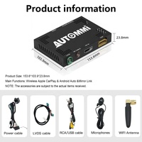 Interfaz Inalámbrica CarPlay Android Auto para BMW CCC CIC NBT EVO F01 F02 F10 F11 E84 E25 E60 F26 F70 F71, Módulo CarPlay