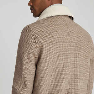 Chaqueta de Cuero Marrón de Último Diseño para Hombre con Piel de Oveja Personalizada, Botones y Logotipo Frontal Totalmente Personalizables - Product Image 2