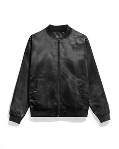 Haute Qualité 100% Polyester Personnalisé Varsity Blue Jacket Brodé Matelassé Doublé Varsity Bomber Satin Veste Pour Hommes - Product Image 3