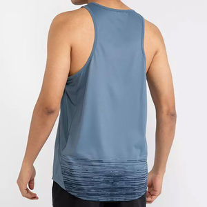 Camiseta sin mangas para hombre, camiseta sin mangas para gimnasio, mezcla de algodón y poliéster, Camisa ajustada para entrenamiento, fitness y culturismo Atlético - Product Image 2