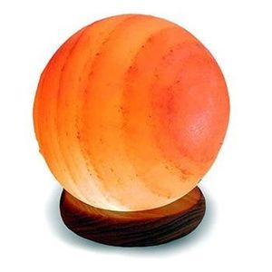 Lampe de bol de sphère de sel de l'Himalaya faite à la main Design sculpté artistique pour la décoration intérieure romantique et la relaxation - Product Image 3