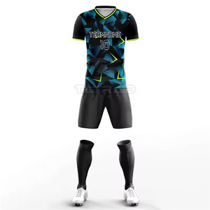 Uniforme de Fútbol Personalizado con Logotipo, Manga Corta, Ligero, de Secado Rápido, 100% Poliéster, Diseño OEM, Suministro de Fábrica, Transpirable - Product Image 2