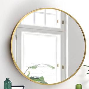 Espejo de Pared Decorativo con Borde Metálico para Sala de Estar, Baño, Dormitorio, Entrada y Accesorios de Decoración del Hogar, Uso de Espejos de Pared - Product Image 6