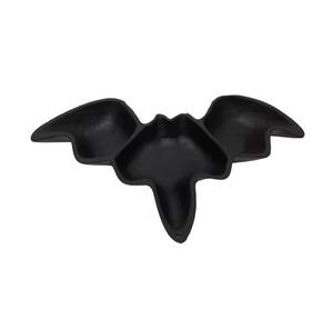 Plat décoratif en aluminium personnalisé pour chauve-souris Plat décoratif rustique d'Halloween pour dessus de table en vrac fait à la main - Product Image 1