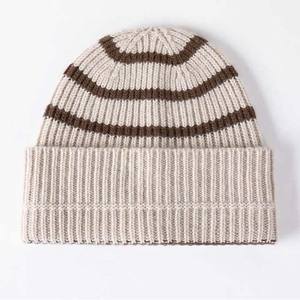 Rayé léger en gros unisexe adulte bonnets chapeaux Sports de plein air tenue décontracté couleur unie hiver chaud bonnet casquettes toutes tailles - Product Image 4