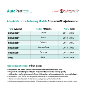 เสาเสาอากาศหลังคาสำหรับ Chevrolet Cruze, Opel Astra J, mokka - Product Image 4
