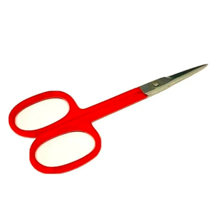 Ciseaux à ongles à cuticules rouges de précision Super Sharp Silver Steel Arrow Point Ciseaux polyvalents en céramique incurvés haute performance - Product Image 4