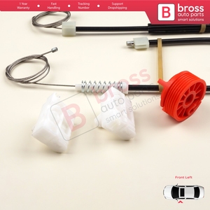 Kit de réparation de lève-vitre électrique BWR585 avant gauche pour Clio MK3 BR CR KR SR 2005-2014 5 portes 8200191148 - Product Image 6
