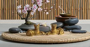 Estatua de animales de latón, animales decorativos para el hogar y la Oficina, fengshui chino, coleccionables figuritas hechas a mano, Gato dorado - Product Image 5