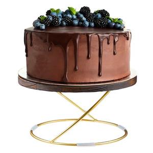 Moderno Soporte para Tartas de Madera y Metal, Apto para Uso Doméstico, Servir en Fiestas y Celebraciones, Hecho a Mano en India - Product Image 2