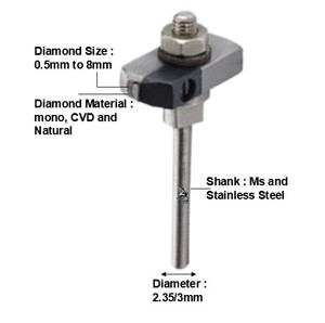 Outil de découpe rotatif pour bijoux en acier inoxydable de 1 mm avec taille de diamant de 0,1 m et 150 pour la fabrication de bracelets et la gravure - Product Image 2