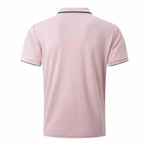 Vente en gros personnalisée couleur unique polos de style décontracté avec impression de logo pull-over polyester polo t-shirt pour hommes - Product Image 2