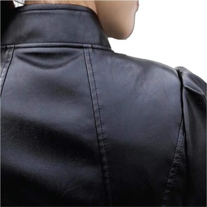 Chaqueta de cuero de mujer de estilo cremallera nueva moda elegante de calidad superior chaqueta de cuero de manga larga para mujer - Product Image 2