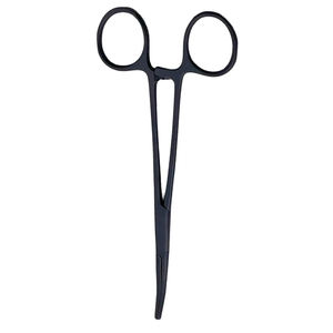 Pince à moustiques chirurgicale incurvée de 5.5 pouces pince de salle de chirurgie en acier allemand enduite de couleur noire - Product Image 5