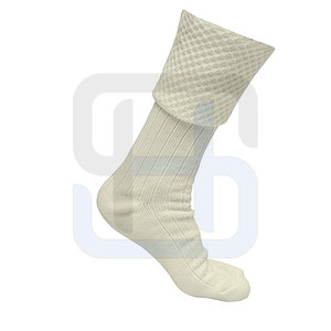 Venta caliente calcetines escoceses de alta calidad con logotipo personalizado cómodo estilo de punto blanco y negro para la venta - Product Image 6