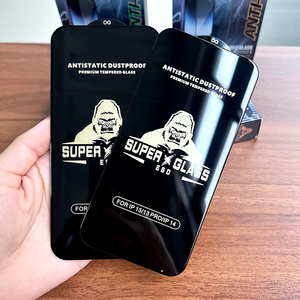 ฟิล์มกันรอยหน้าจอ HD ใส สำหรับ iPhone 16 15 14 Pro Max Plus Super Big ARC ป้องกันไฟฟ้าสถิต อลูมิเนียม กระจกนิรภัย สำหรับ S24 23 - Product Image 5