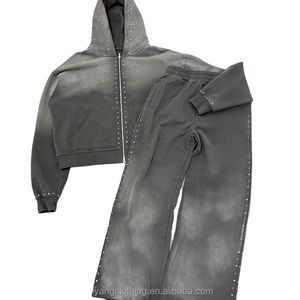 ชุดวอร์มไซส์ใหญ่สำหรับผู้ชายทรงหลวมชุดวอร์มล้างออกได้ - Product Image 4