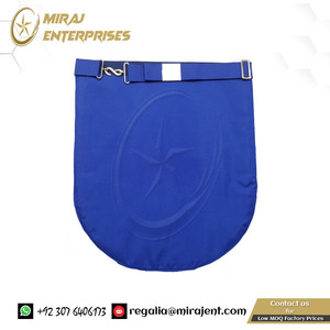 Tablier maçonnique personnalisé pour ancien maître, tablier de maître maçon, loge bleue - AUTEL, SOLEIL, LUNE ET PILIERS - Product Image 5