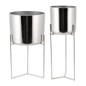 <b>Set</b> Of 2 Handcrafted Decorative <b>Vase</b> Best Quality Metal Flower <b>Vases</b> For Home and Restaurant Table Top Decoration Flower <b>Vases</b> - Product Image 2