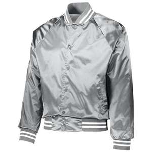 Personalizar La Universidad bordado seda hombres Varsity béisbol satén chaqueta a prueba de viento botón Arriba Unisex deportes hombres satén bombardero chaqueta - Product Image 4
