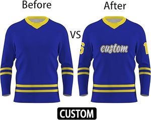 Uniforme de hockey sobre hielo de talla grande para adultos Diseño más popular con su propio logotipo - Product Image 6