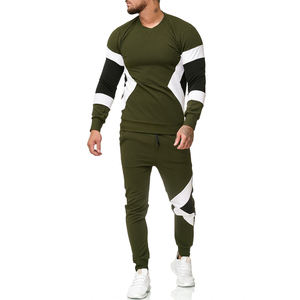 Conjuntos de ropa de abrigo deportiva para hombre con estampado personalizado último diseño 100% Material de secado rápido transpirable chándal deportivo de invierno - Product Image 4