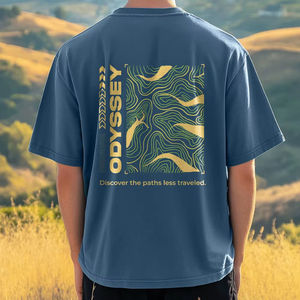 T-Shirt Homme 100% Coton 240GSM Surdimensionné Personnalisé Qualité Couture Premium Design Vierge 2025 Streetwear Vente en Gros OEM - Product Image 1