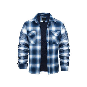 เสื้อเชิ้ตผ้าฟลานเนลผู้ชาย คอตั้ง ผ้าฝ้าย 100% ระบายอากาศ แห้งเร็ว ดีไซน์สั่งทำพิเศษ คุณภาพพรีเมียม ปี 2025 สำหรับฤดูใบไม้ร่วง - Product Image 1