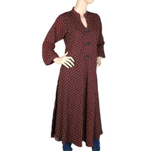 เสื้อคุर्ติพิมพ์ลายสำหรับผู้หญิง - หลายสี - Product Image 1