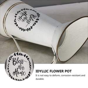 Jarrón de Estilo Vintage francés, jarra de Metal rústico, jarra de leche de riego, jarrón de lata galvanizado, flor de jarra primitiva - Product Image 5