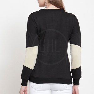 Vente chaude femmes 100% coton sweats pull confortable avec logo avant coupe ajustée pour l'hiver - Product Image 4