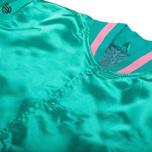 Veste en satin personnalisée avec logo brodé, veste personnalisée avec logo, veste en satin de style universitaire, hip-hop, baseball, veste d'hiver - Product Image 4