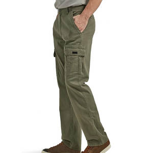 กางเกงลำลองทรงแบ็กกี้มีกระเป๋าหลายกระเป๋าสำหรับผู้ชายกางเกงเอวยางยืดด้านหน้าแบนน้ำหนักเบากลางเอว100% แบบลำลอง - Product Image 2