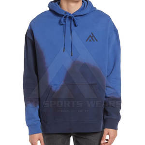 เสื้อฮู้ดแขนยาวสำหรับผู้ชายทรงเข้ารูปมีฮู้ดแบบสวมหัวพร้อมโลโก้และป้ายยี่ห้อ - Product Image 1