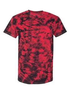 Top corto de alta calidad para mujer 100% algodón Tie Dye Casual 3D patrón camiseta último diseño barato Tie Dyed blusas camisas - Product Image 6