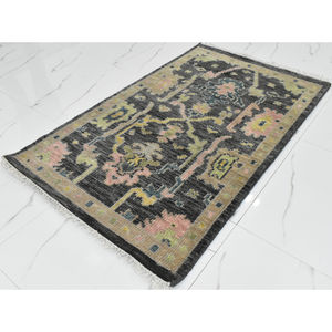 พรมขนสัตว์หรูหราระดับพรีเมี่ยมทำมือ100% ใหม่พรมขนสัตว์นิวซีแลนด์ดีไซน์ลายดอกไม้ทันสมัยซักได้ติดผนัง - Product Image 1