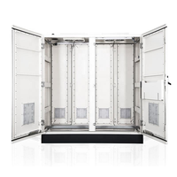 Armoire de télécommunications en acier personnalisée GX-BOX 19U, armoire extérieure ventilée pour batteries, boîtier de sol pour alimentation, indice de protection IP66