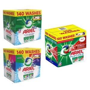 Pack géant pour Ariel All in 1 Pods 100 lavages Détergent à lessive en capsules Pratique pour les vies occupées - Product Image 1