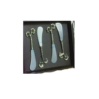 Couverts en acier inoxydable couteau fourchette cuillère ensemble Western Steak or couverts ensemble argenterie adapté pour les cadeaux de mariage événement