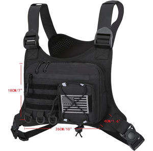 Sac de course étanche pour poitrine de sport de voyage avec logo personnalisé sac de gilet réglable sac de gilet tactique pour hommes - Product Image 4